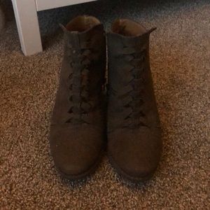 Mossimo Army Green Bootie